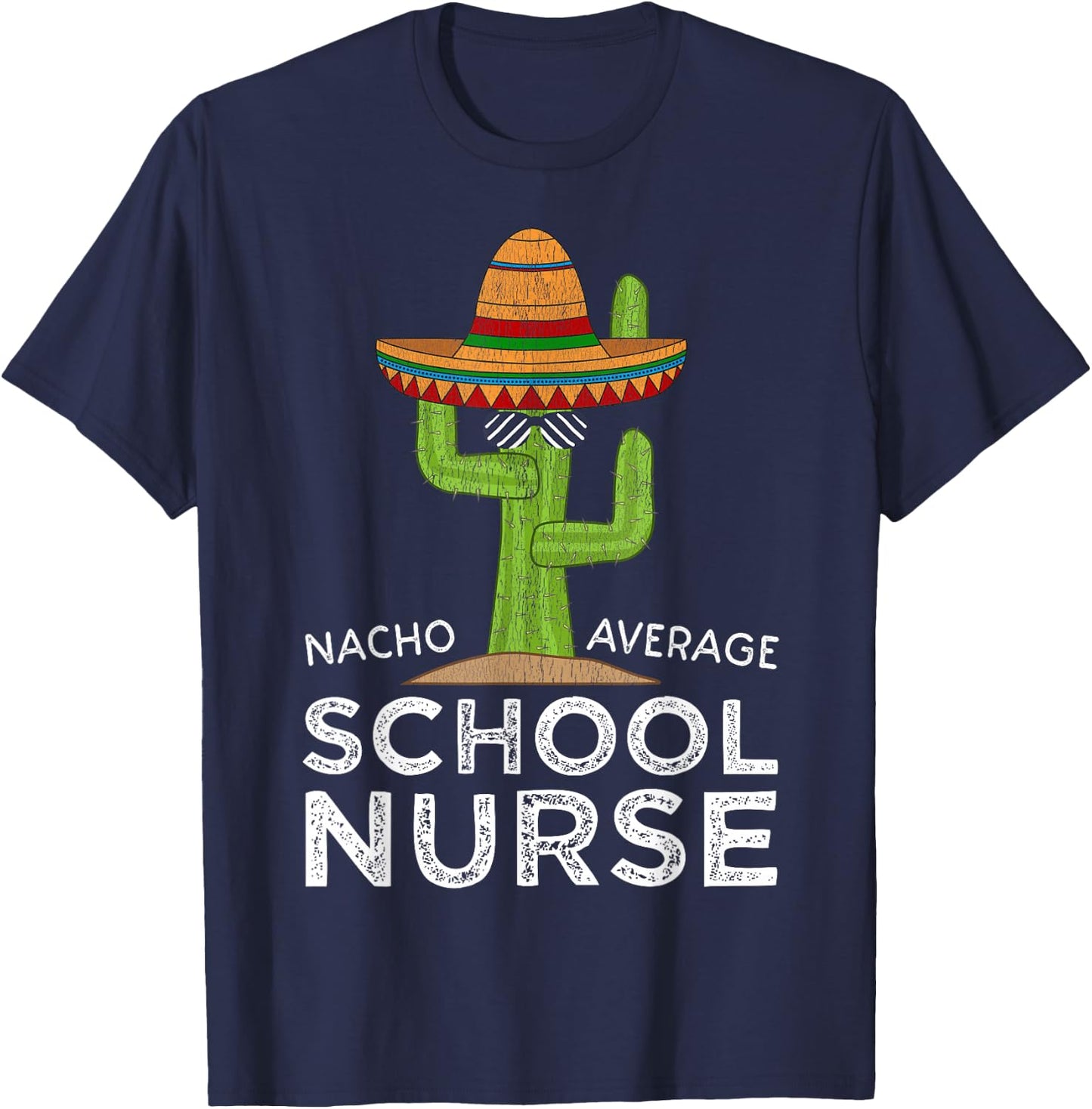 Fun Hilarious Funny School Nurse T-Shirt - T-Shirt | Navy