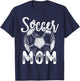 Soccer Mom Family Matching Team Player Soccer Ball T-Shirt - T-Shirt | Navy