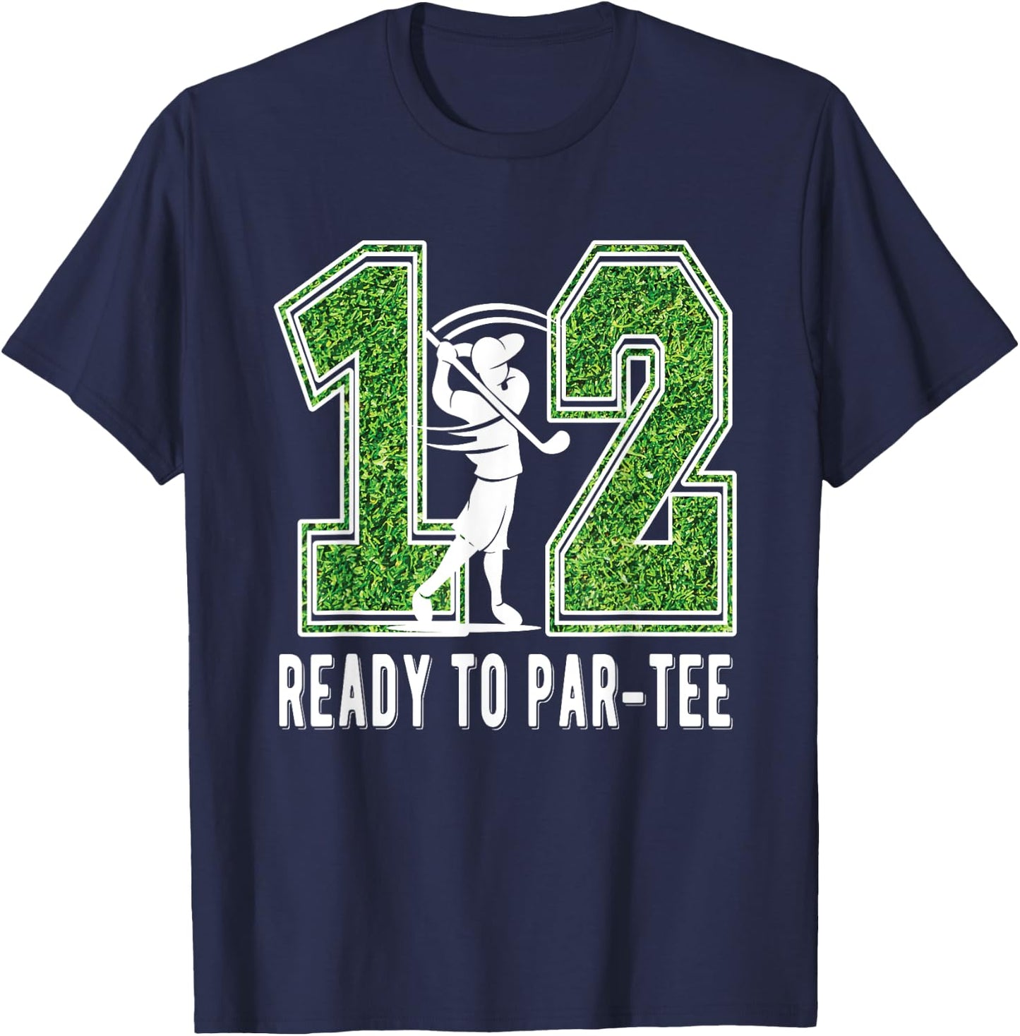 12th Birthday Golfer Boy Twelve Year Old Golf Player T-Shirt - T-Shirt | Navy