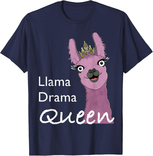 Llama drama queen T-Shirt - T-Shirt | Navy