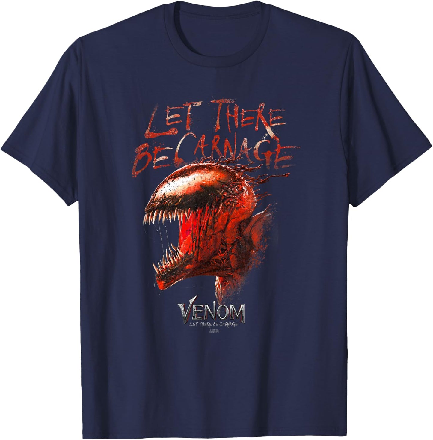 Marvel Venom: Let There Be Carnage Red Carnage Roar T-Shirt - T-Shirt | Navy