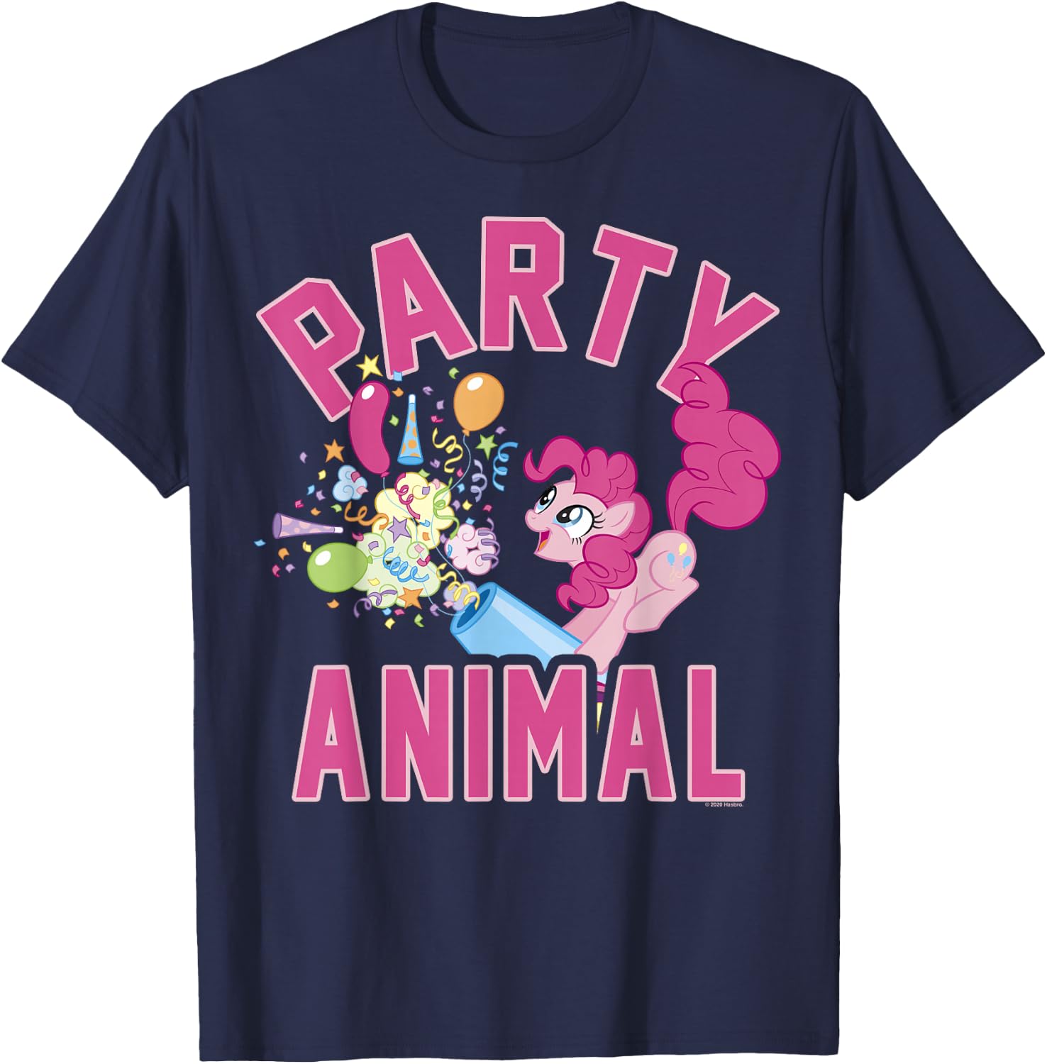 My Little Pony: Friendship is Magic Pinkie Pie Party Animal T-Shirt - T-Shirt | Navy