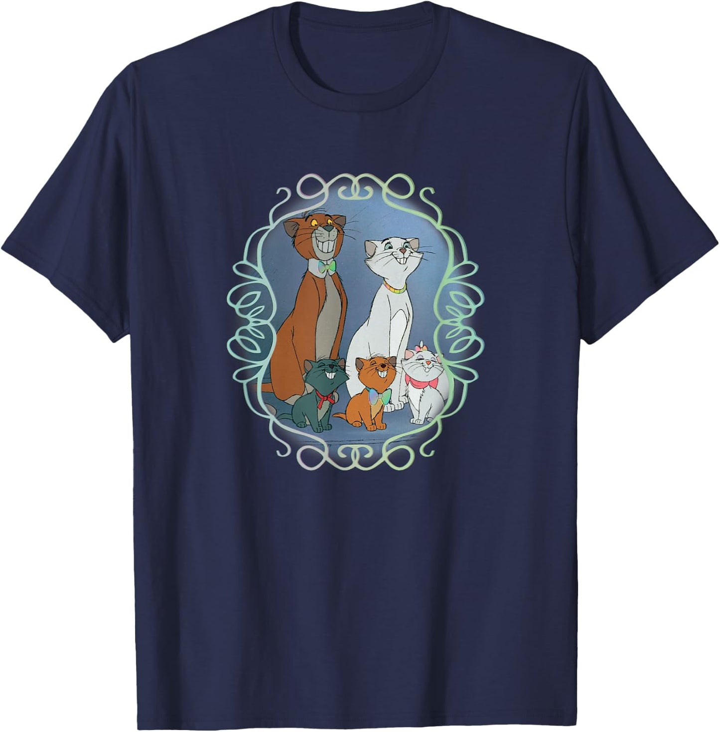 Disney - Aristocats Scroll T-Shirt - T-Shirt | Navy