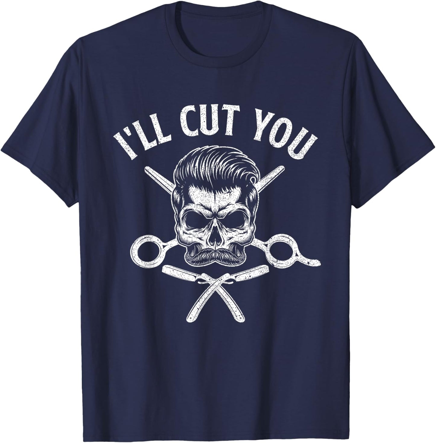 Best Barber Art Women Hairstyling Tools Barbershop T-Shirt - T-Shirt | Navy