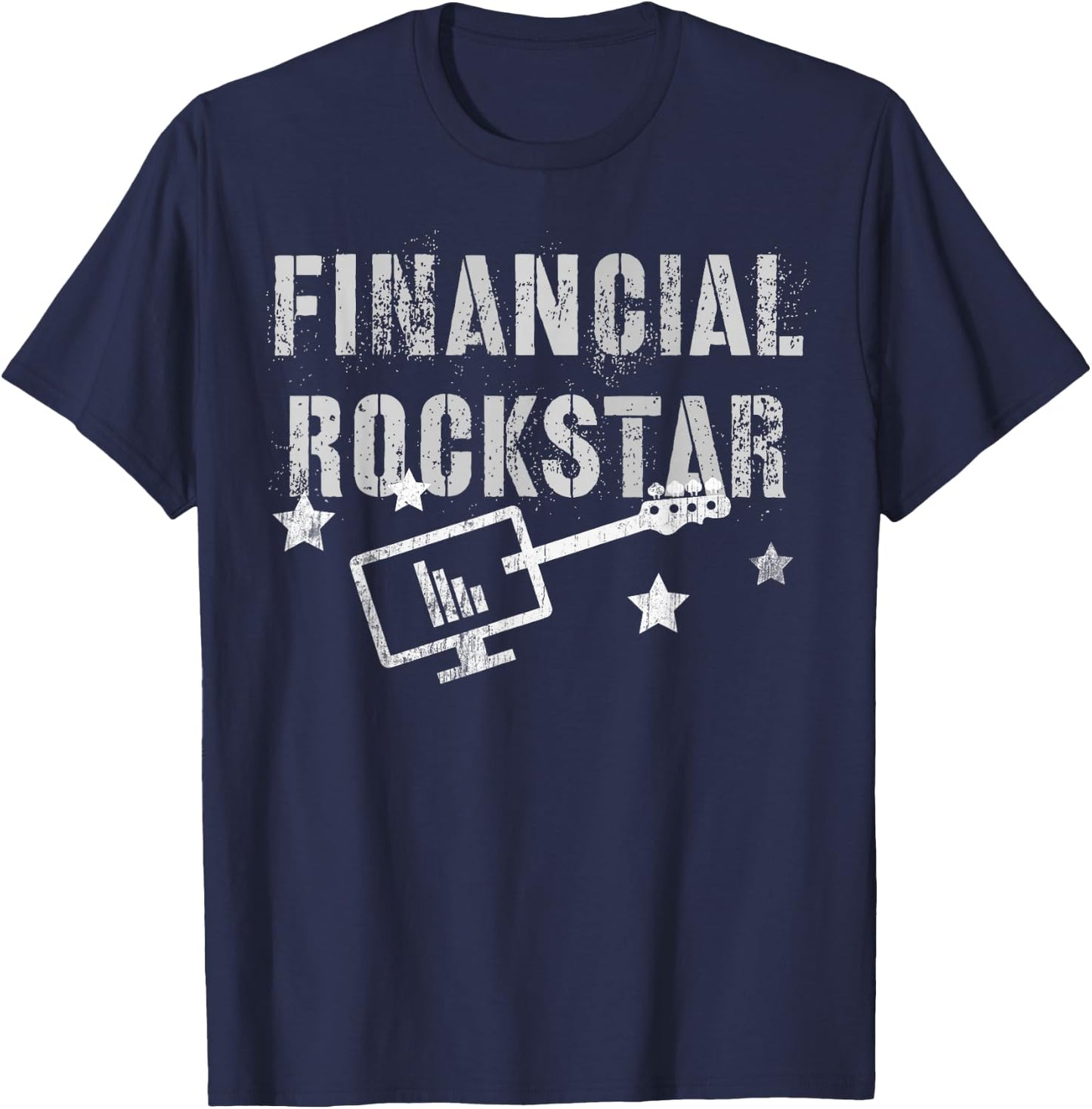Finance Manager Financial Rockstar Accountant Executive CFO T-Shirt - T-Shirt | Navy