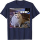 Meme Huh Cat T-Shirt - T-Shirt | Navy