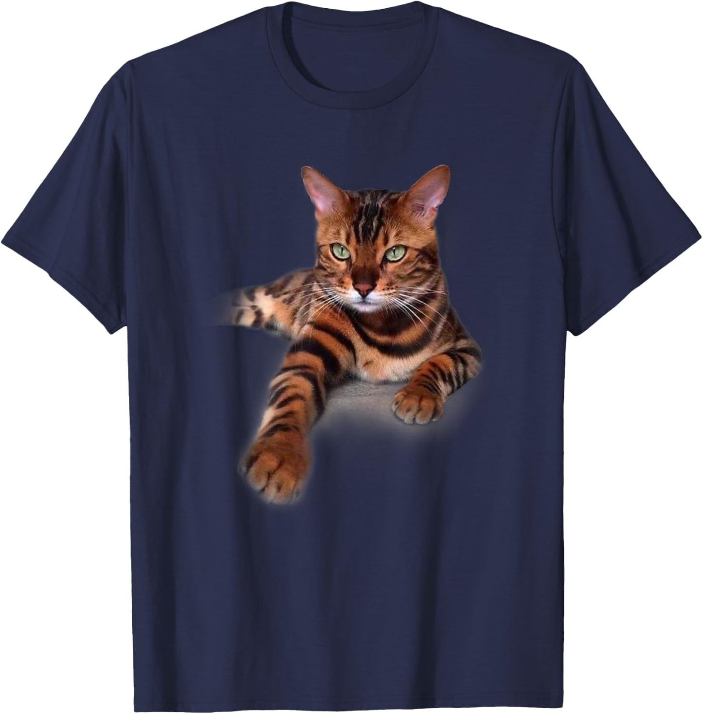 Dose Cat Bengal T-Shirt - T-Shirt | Navy