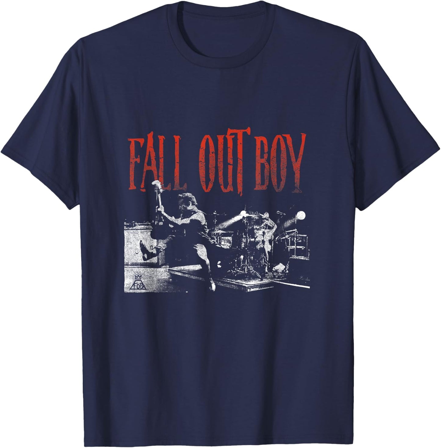 Fall Out Boy - Live Photo T-Shirt - T-Shirt | Navy