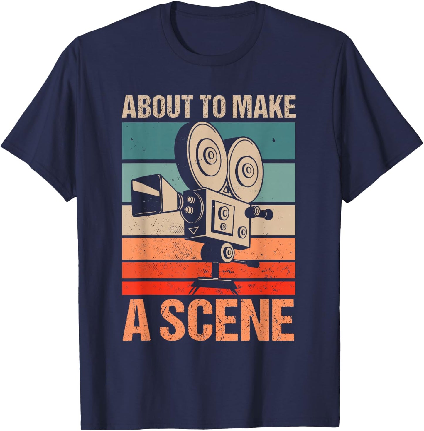 Short Film Writer Movie Maker Cinematographer Editor T-Shirt - T-Shirt | Navy