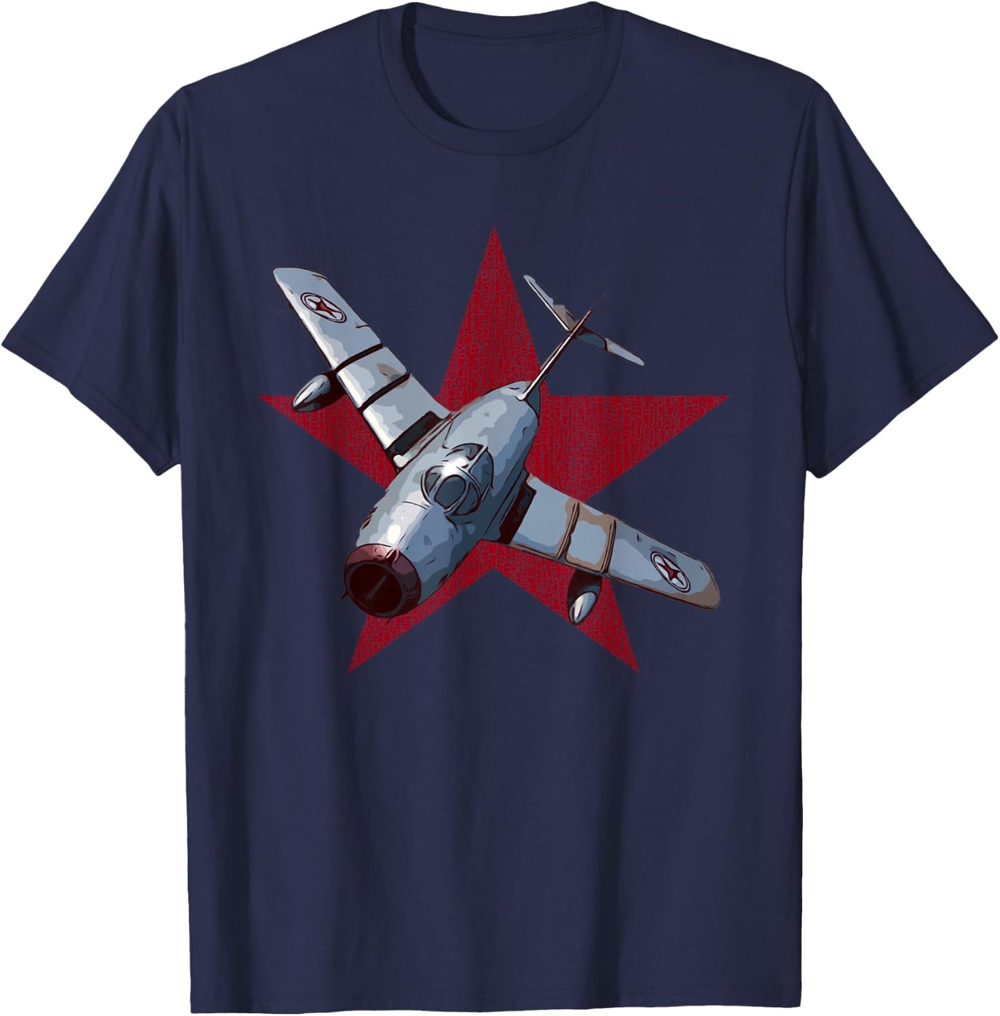 MIG 15 Jet Fighter Plane Spotting T-Shirt - T-Shirt | Navy
