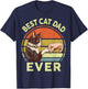Best Cat Dad Ever Tuxedo Daddy Father Day Gift from Wife Women Kids T-Shirt - T-Shirt | Navy