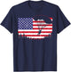 Cool Skydiving Art Men Women Skydiver American Flag Skydive T-Shirt - T-Shirt | Navy