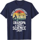 Never underestimate a Grandpa with Science Skills Scientist T-Shirt - T-Shirt | Navy