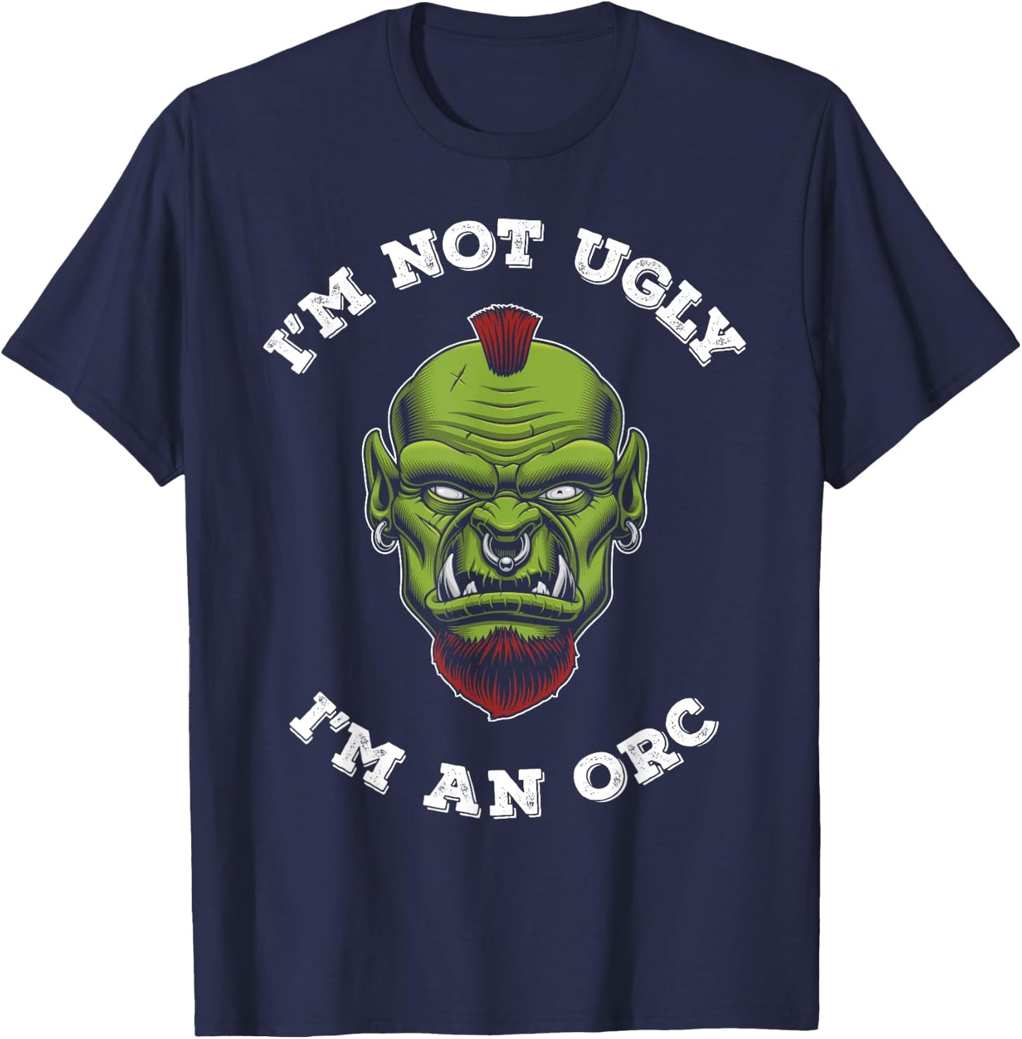 Ork Gift Ugly Orc T-Shirt - T-Shirt | Navy