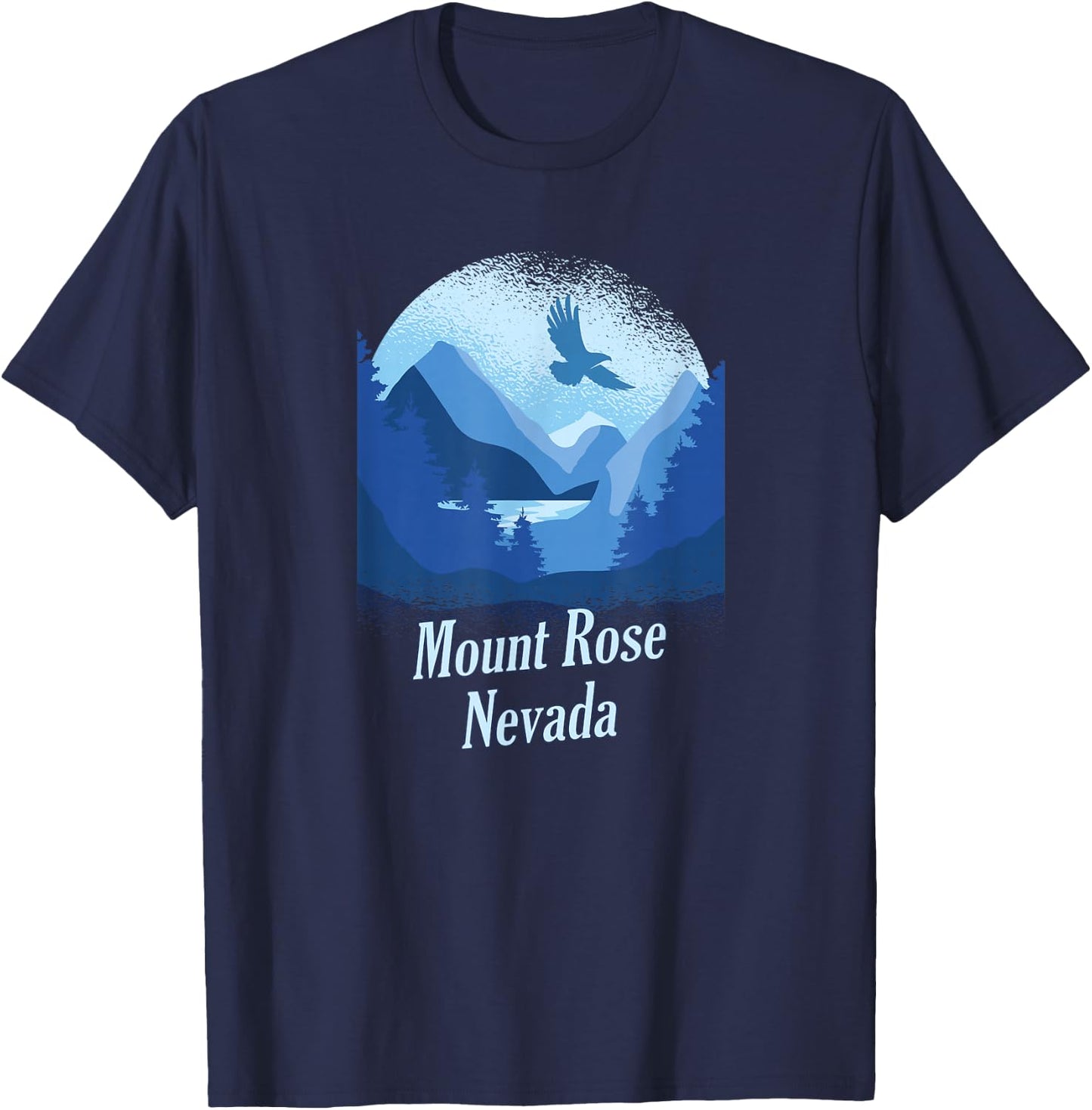 Mount Rose Nevada NV Souvenir T-Shirt - T-Shirt | Navy