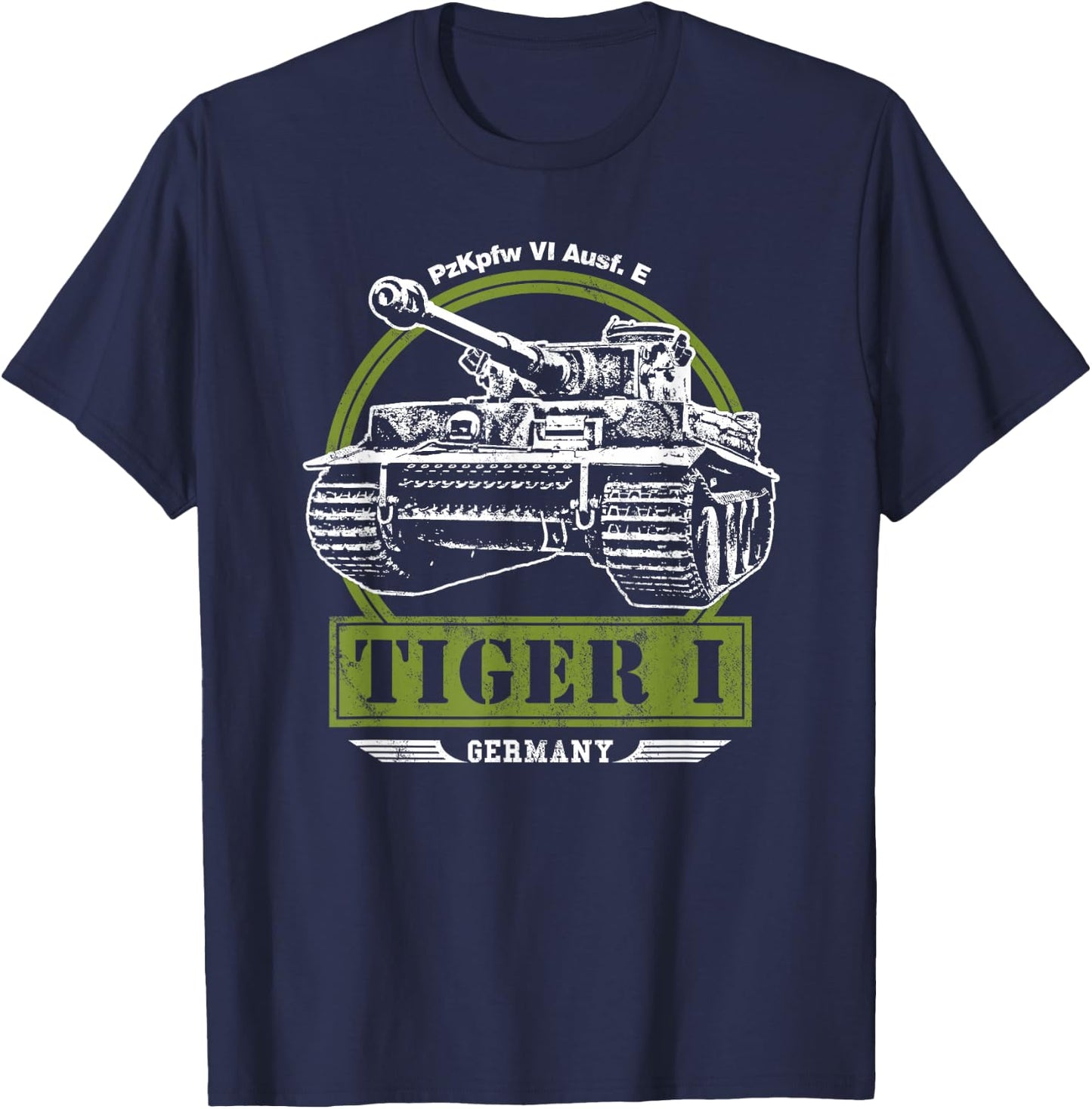 Tiger I WW2 Tank T-Shirt - T-Shirt | Navy