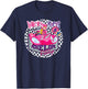 Hanna-Barbera Wacky Races Penelope Pitstop Compact Coupe -Kids Cartoon Black Small Classic Fit Short Sleeve T-Shirt - T-Shirt | Navy