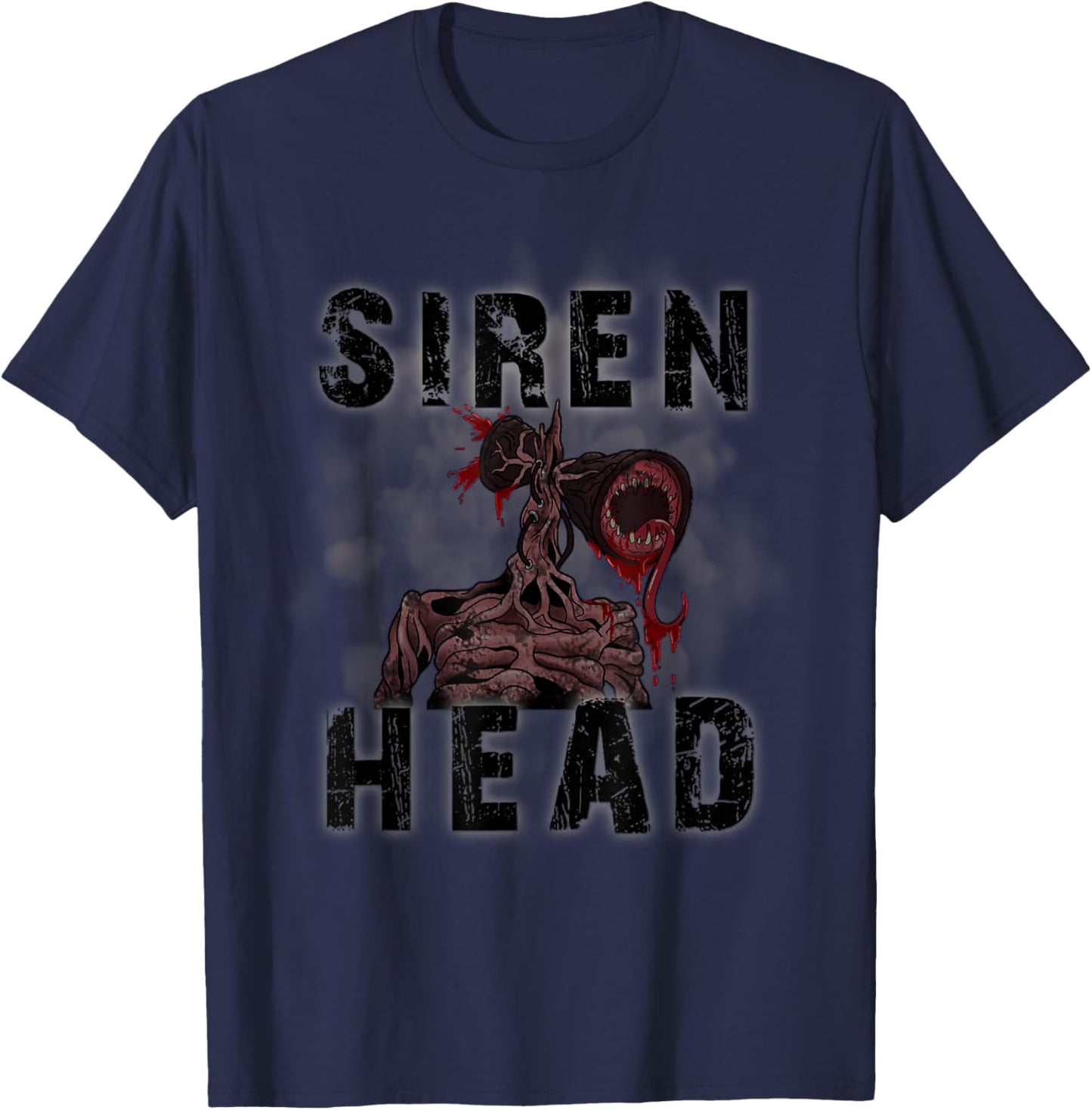 Siren head, Sirenhead we all love to escape from Siren head T-Shirt - T-Shirt | Navy