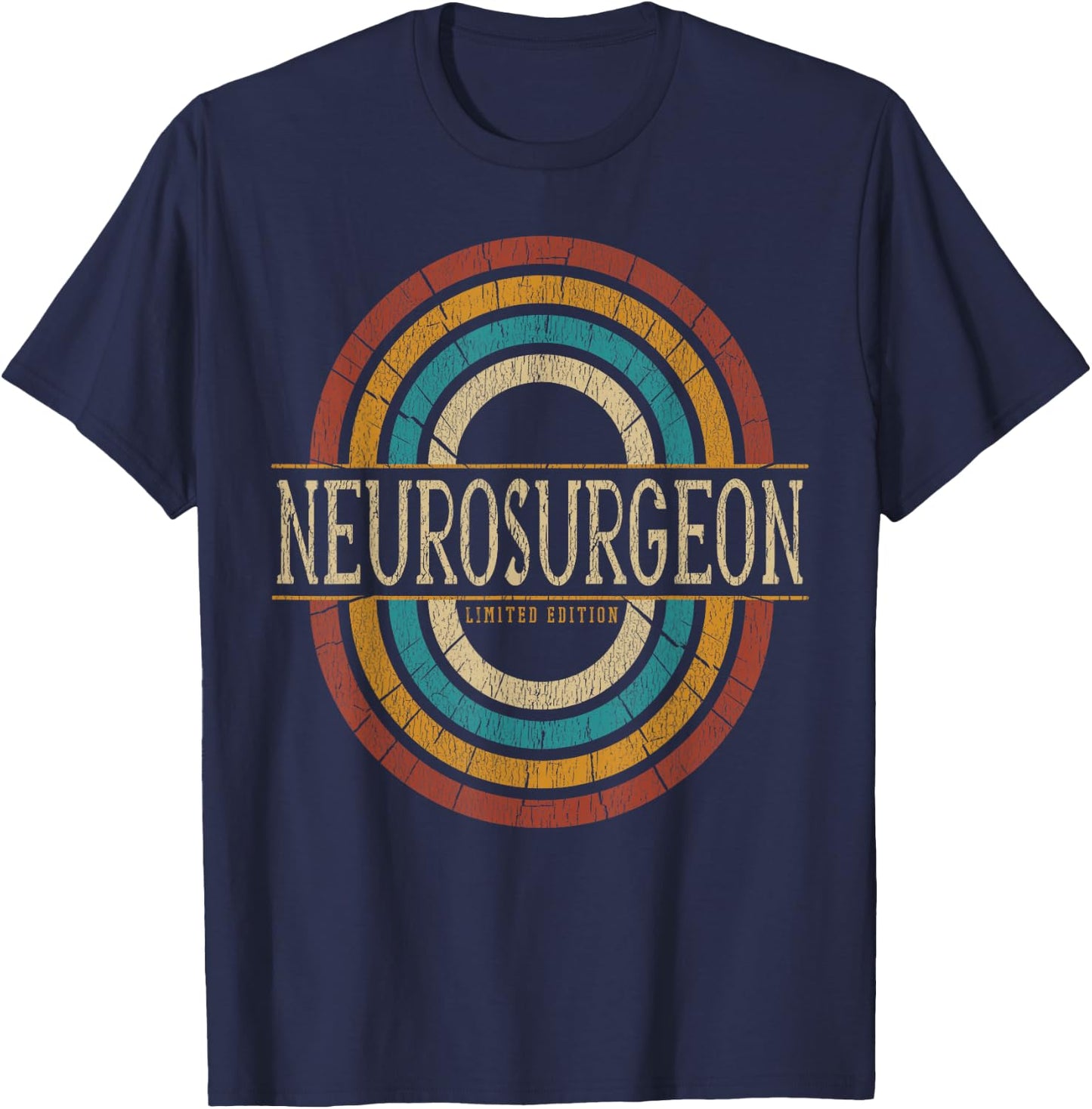 Neurosurgeon Vintage Retro T-Shirt - T-Shirt | Navy