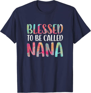 Blessed To Be Called Nana Shirt Women Mothers Day T-Shirt - T-Shirt | Navy