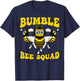 Funny Bumble Bee Design For Kids Men Women Bee Squad Buddies T-Shirt - T-Shirt | Navy