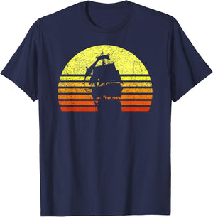 Vintage Sailing Pirate Ship Captain Nautical Sailboat Sailor T-Shirt - T-Shirt | Navy