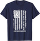 I Wear white for my Mom White Ribbon Lung Cancer Awareness T-Shirt - T-Shirt | Navy