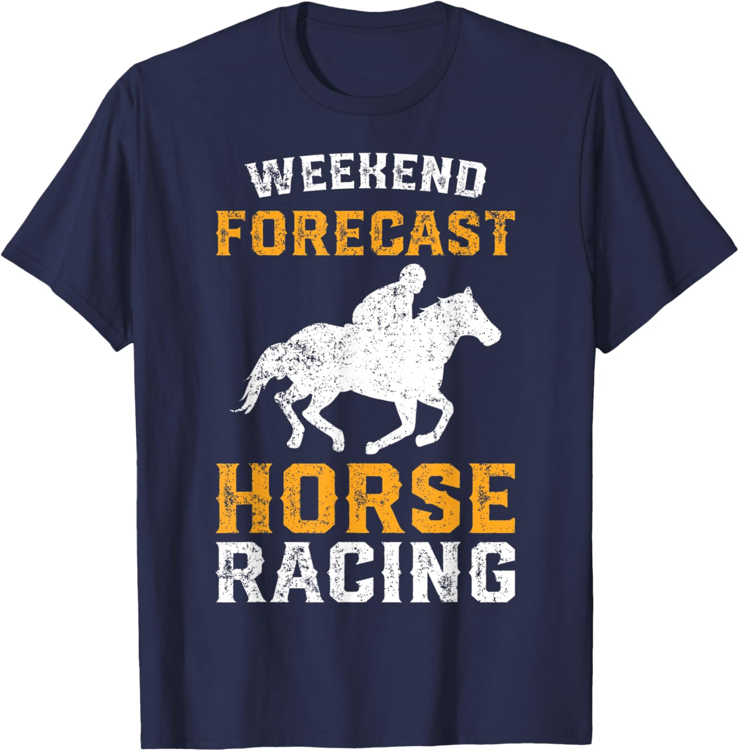 Horse Racing T-Shirt - T-Shirt | Navy