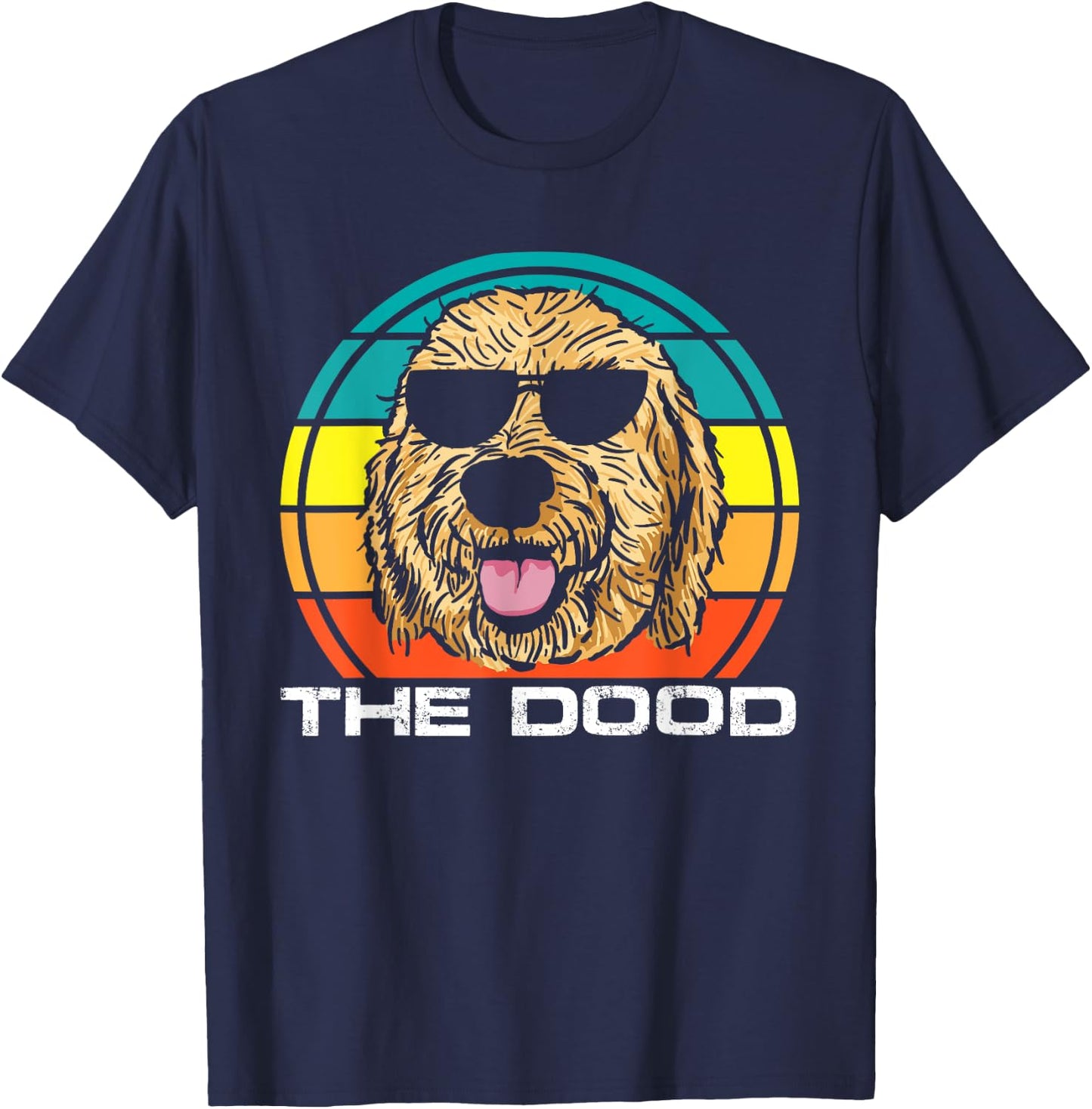 The Dood | Vintage Goldendoodle Dog Owner Women T-Shirt - T-Shirt | Navy