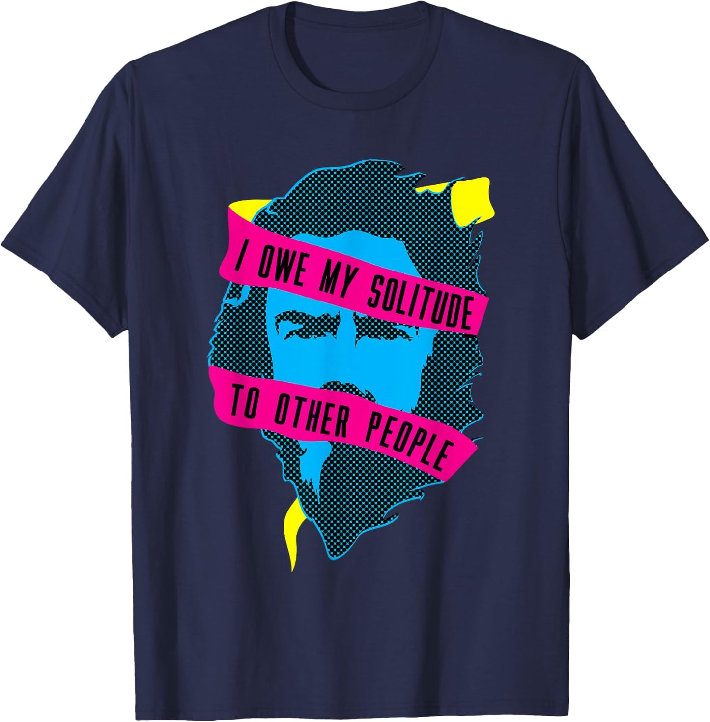 Alan Watts Solitude T-Shirt - T-Shirt | Navy