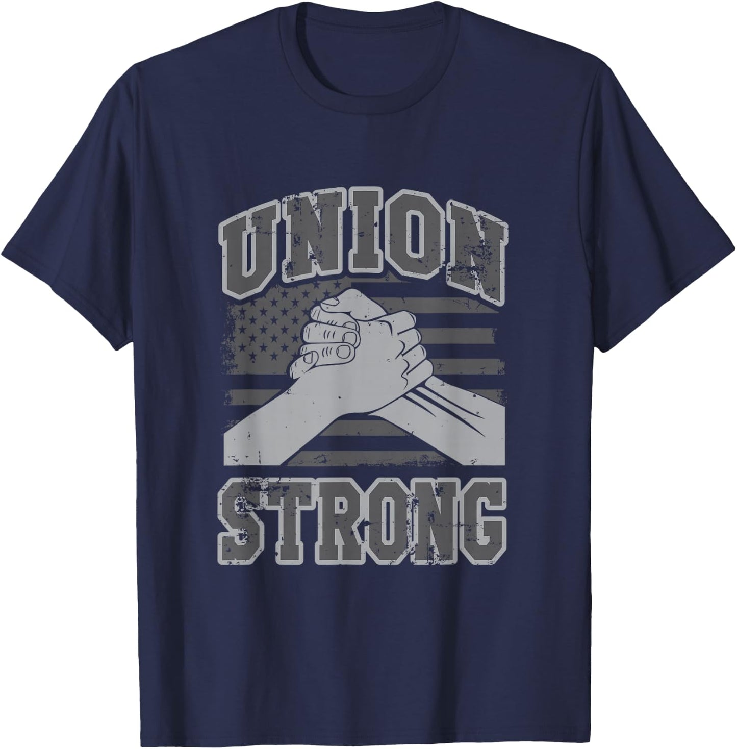Union Strong Job Union Worker T-Shirt - T-Shirt | Navy