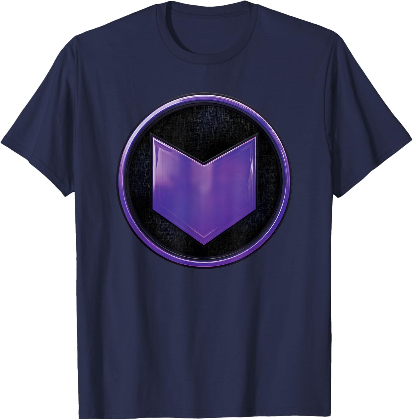 Marvel Hawkeye Purple Arrow Logo T-Shirt - T-Shirt | Navy