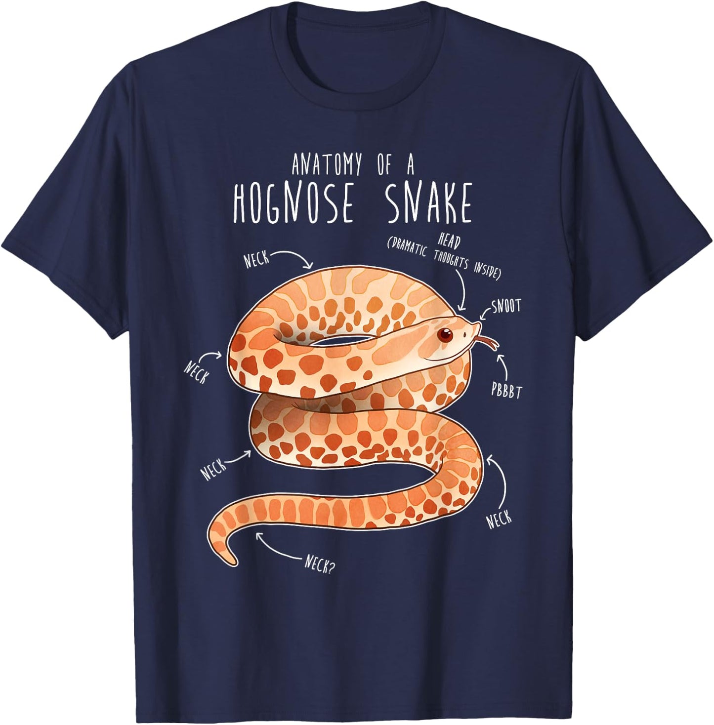 Albino Hognose Snake Mom, Funny Cute Pet Mom Reptile Lover T-Shirt - T-Shirt | Navy