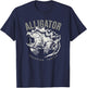 Alligator snapping turtle, vintage design for reptile lovers T-Shirt - T-Shirt | Navy