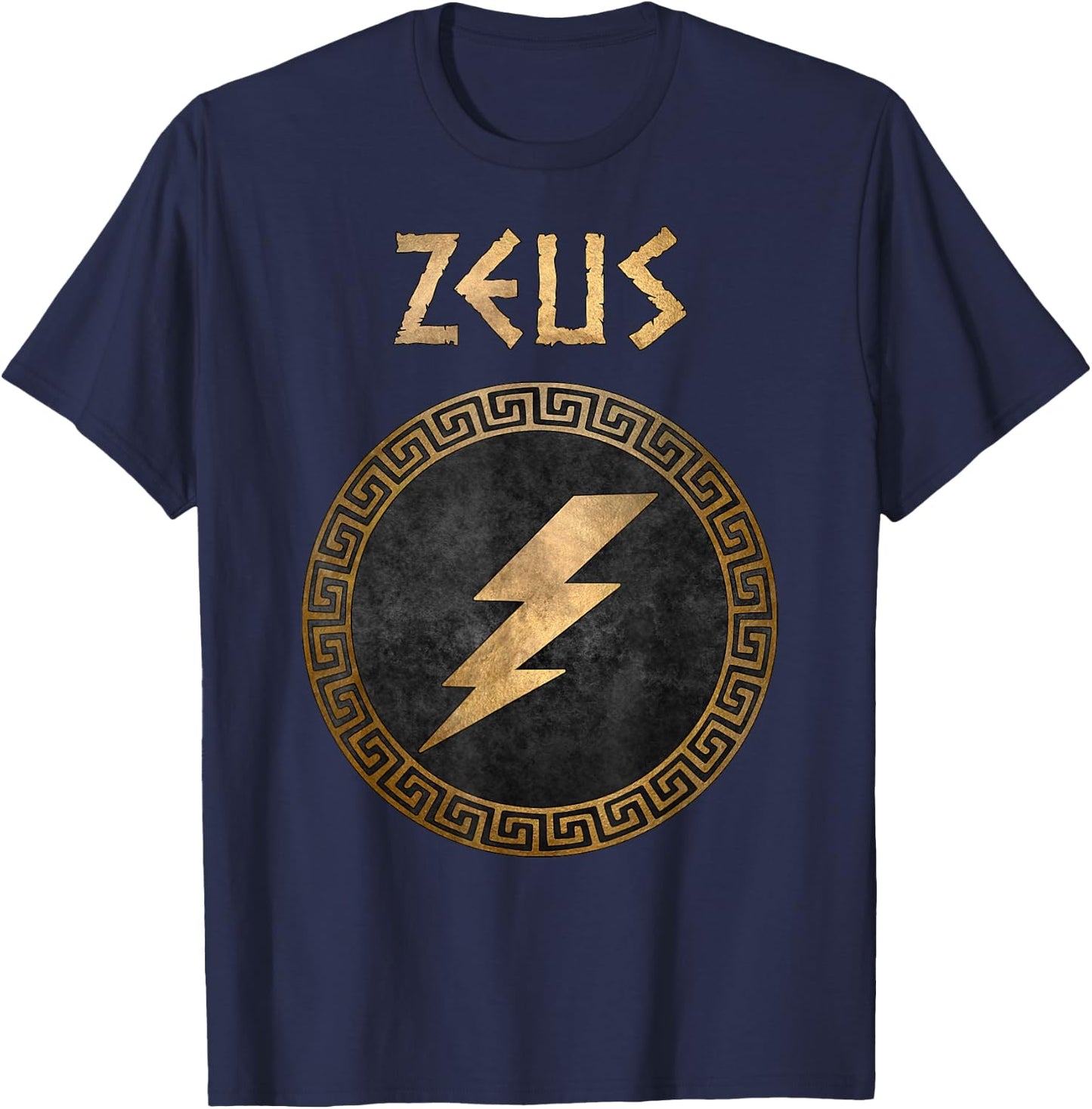 Zeus Ancient Greek God King of the Gods T-Shirt - T-Shirt | Navy