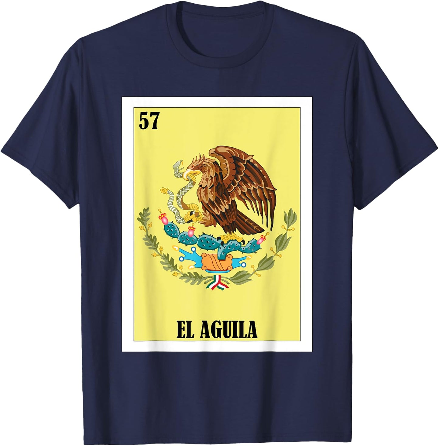 Funny Mexican Flag Design - El Aguila T-Shirt - T-Shirt | Navy