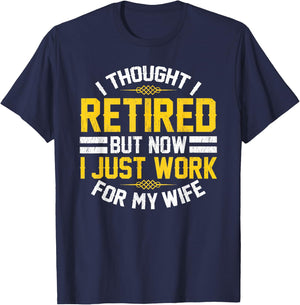 Funny Retirement Designs Men Dad Bachelor Party Pun Lovers T-Shirt - T-Shirt | Navy