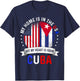 Cuban American Patriot Heart is from Cuba Flag Small T-Shirt - T-Shirt | Navy