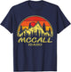 Vintage Mccall Idaho ID Mountains Hike Hiking Souvenir T-Shirt - T-Shirt | Navy