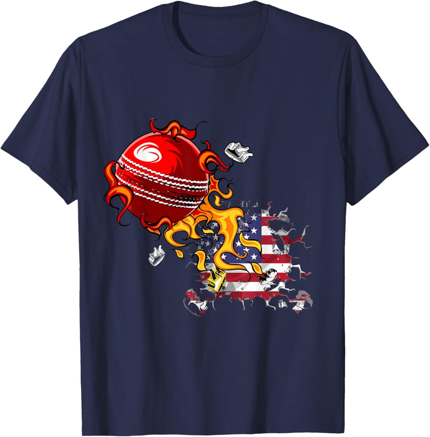 USA Cricket T-Shirt - T-Shirt | Navy