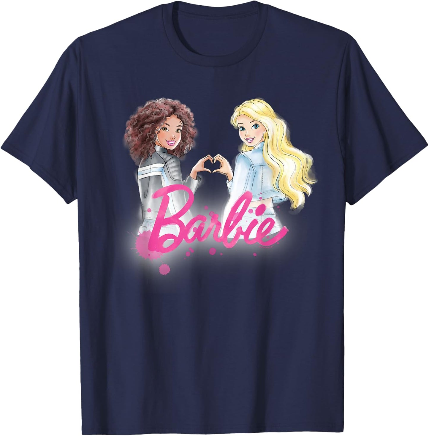 Barbie - BFF Heart T-Shirt - T-Shirt | Navy