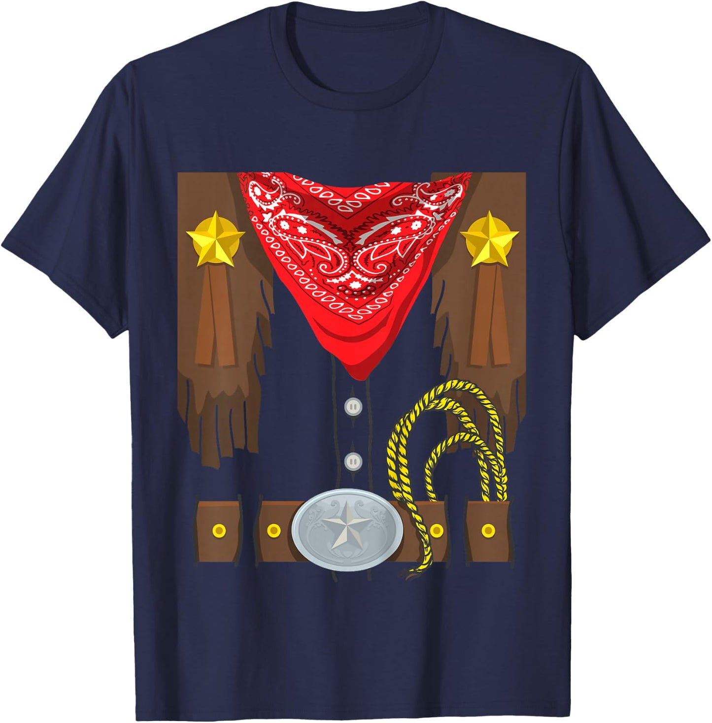 Kids Rodeo Outfit Halloween Costume Kids Cowboy T-Shirt - T-Shirt | Navy