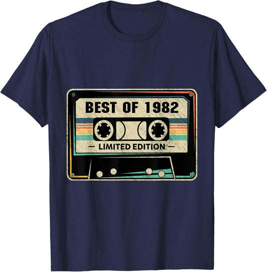 1982 Birthday And T-Shirt - T-Shirt | Navy