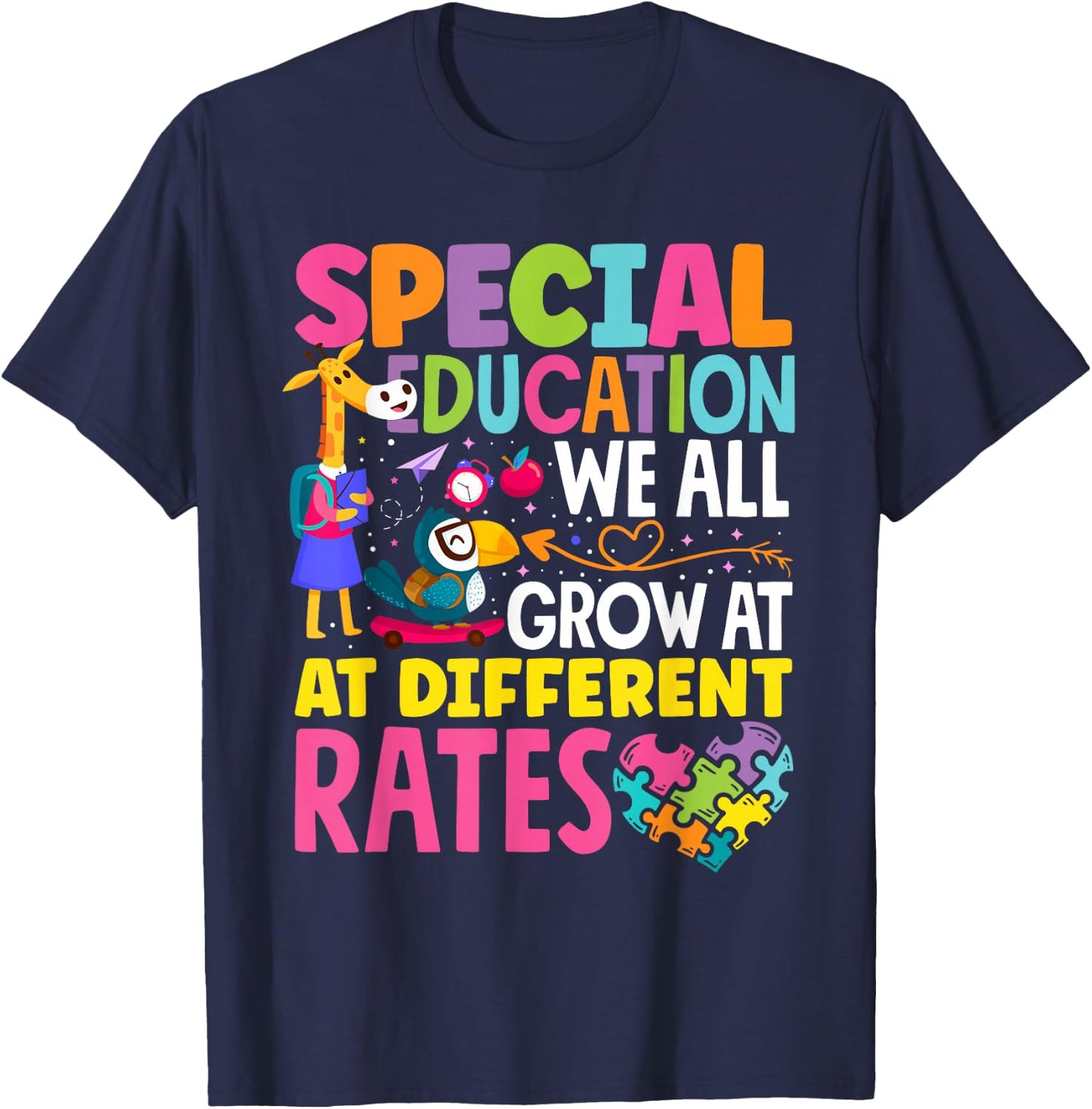 Paraeducator Paraprofessional SPED Teacher Special Education T-Shirt - T-Shirt | Navy