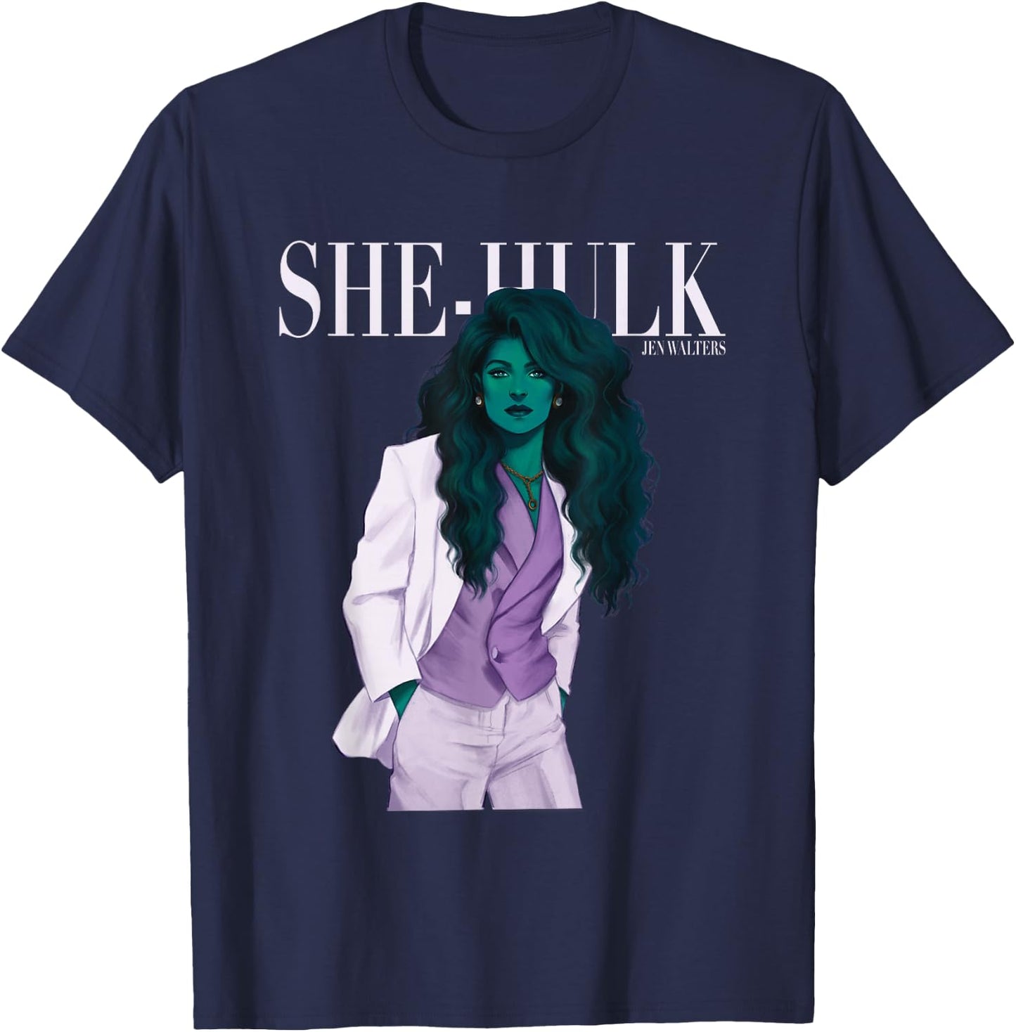 Marvel Avenger She-Hulk Jen Walters Women’s History Month T-Shirt - T-Shirt | Navy