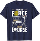 From The Force To The Course - Retired Police Officer Golf T-Shirt - T-Shirt | Navy