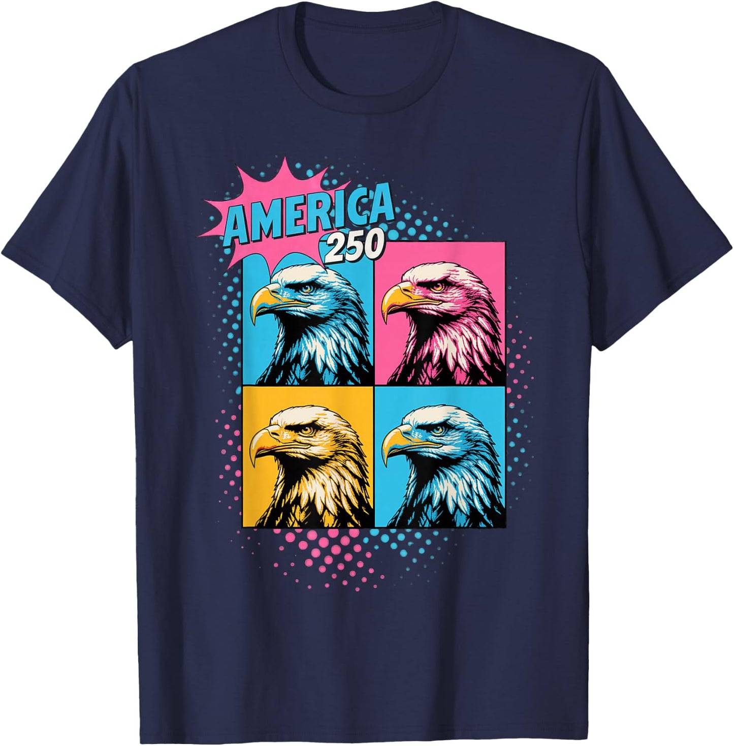 250th Anniversary USA 250th America T-Shirt - T-Shirt | Navy