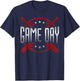 Baseball Fan Vintage Game Day T-Shirt - T-Shirt | Navy