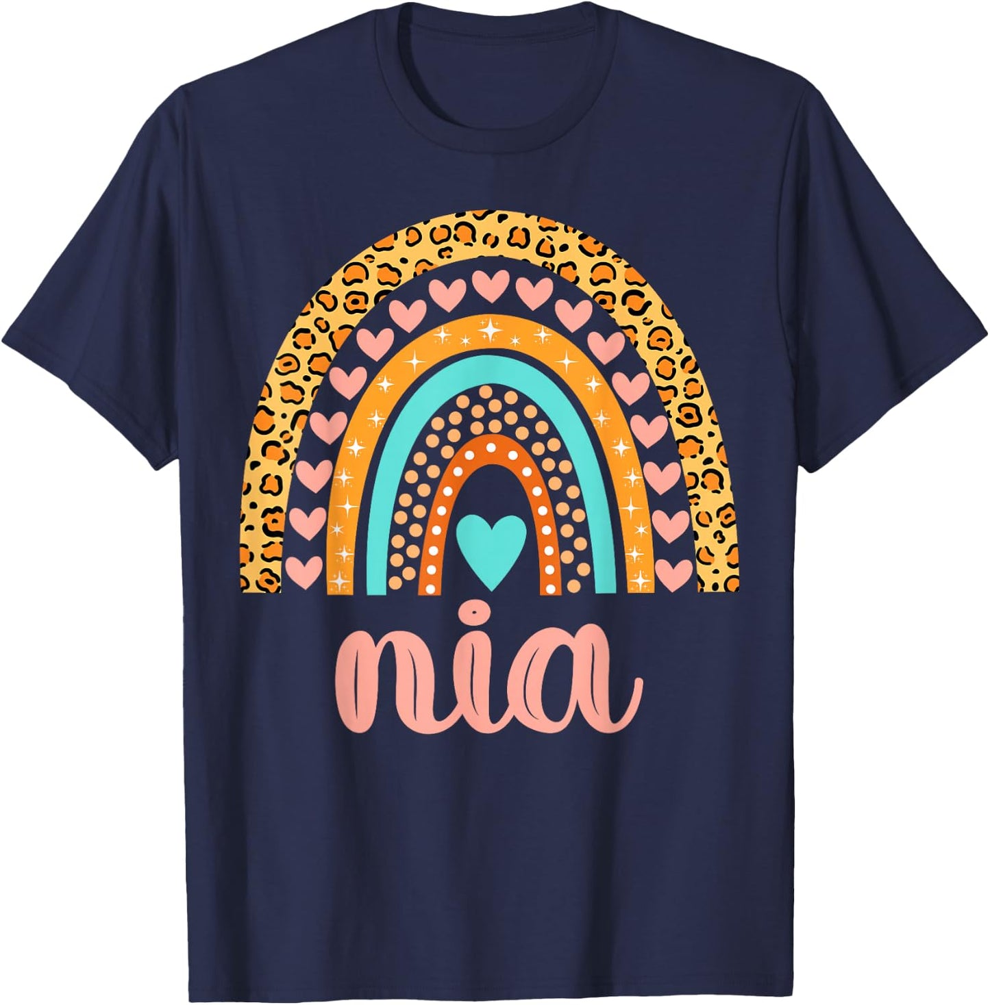 Nia Nia Name Birthday Shirt Gift T-Shirt - T-Shirt | Navy