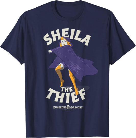 Dungeons & Dragons Sheila The Thief T-Shirt - T-Shirt | Navy